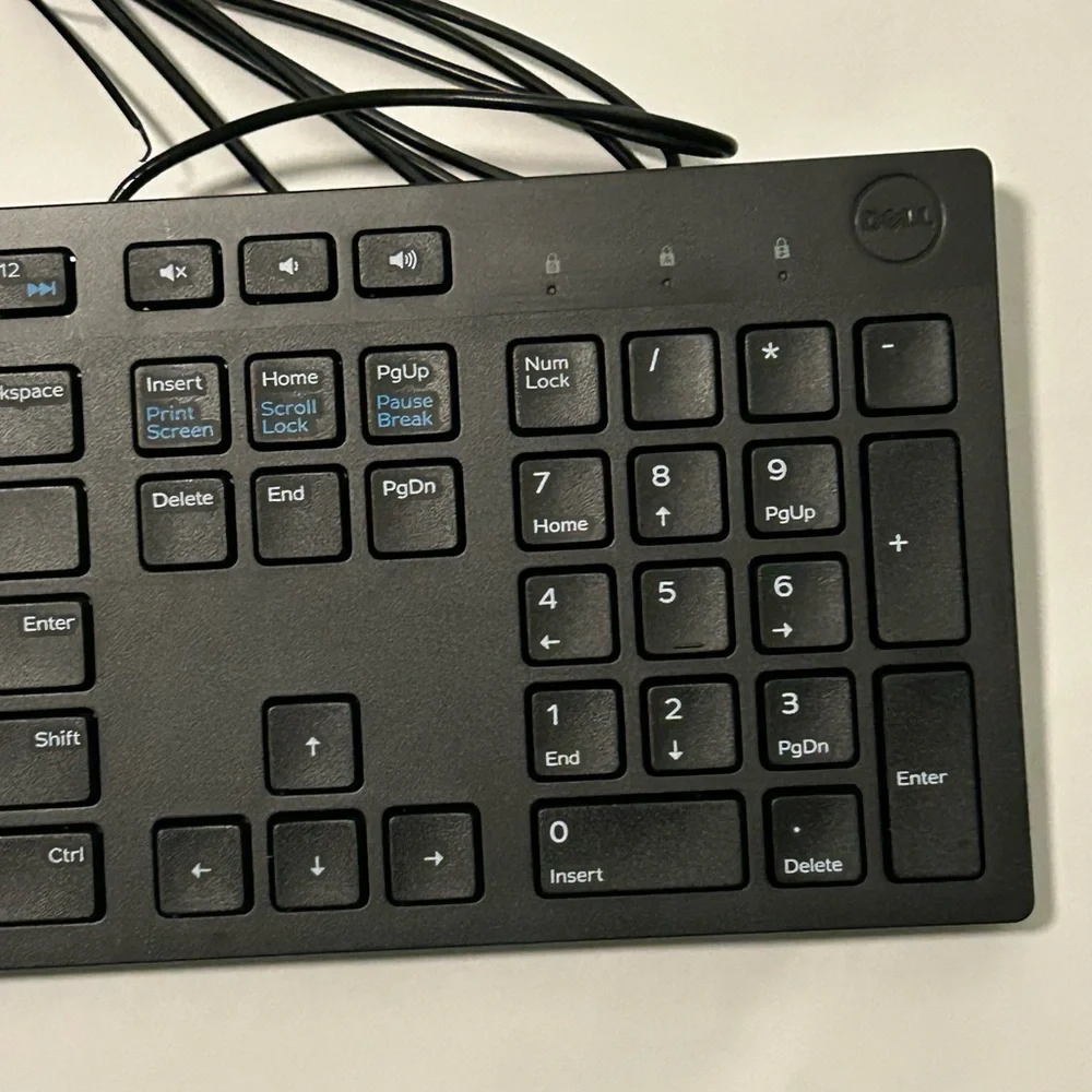 Dell Black Wired Keyboard